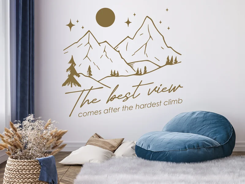 zum Wandspruch The best view