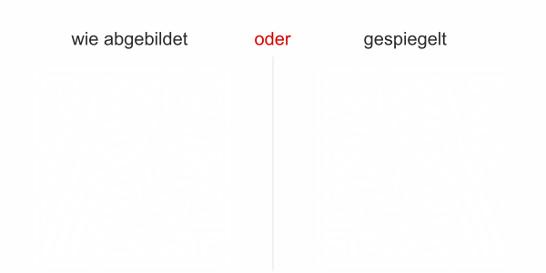 Preview: Wandtattoo Bambus Quadrat Preview: Wandtattoo Bambus Quadrat - Ansicht Ausrichtung mit Farbauswahl