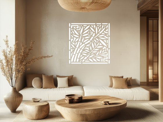 Preview: Wandtattoo Bambus Quadrat Preview: Wandtattoo Bambus Quadrat - Ansicht Farbauswahl