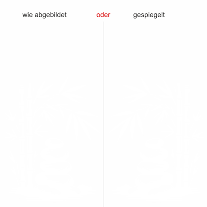 Preview: Wandtattoo Bambusstängel mit Zen Steinen Preview: Wandtattoo Bambusstängel mit Zen Steinen - Ansicht Ausrichtung mit Farbauswahl