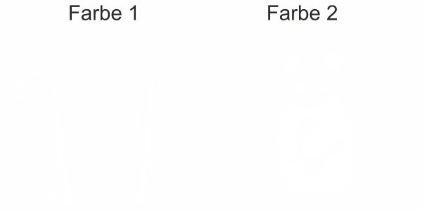 Preview: Wandtattoo Mehrfarbiger Bambus mit Pandabär Preview: Wandtattoo Mehrfarbiger Bambus mit Pandabär - Ansicht Farbauswahl